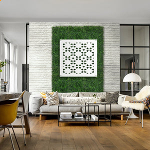 PINCERS - Pannello in PVC traforato - Parasole Colore: bianco, Misura: 73x73 cm