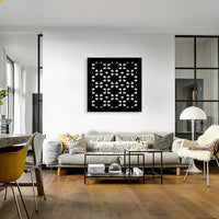 PINCERS - Pannello in PVC traforato - Parasole Colore: nero, Misura: 73x73 cm