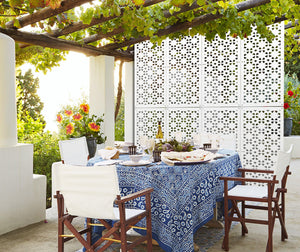 PINCERS - Pannello in PVC traforato - Parasole Colore: bianco, Misura: 73x148 cm