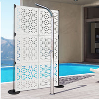 PINCERS - Pannello in PVC traforato - Parasole Colore: bianco, Misura: 73x73 cm