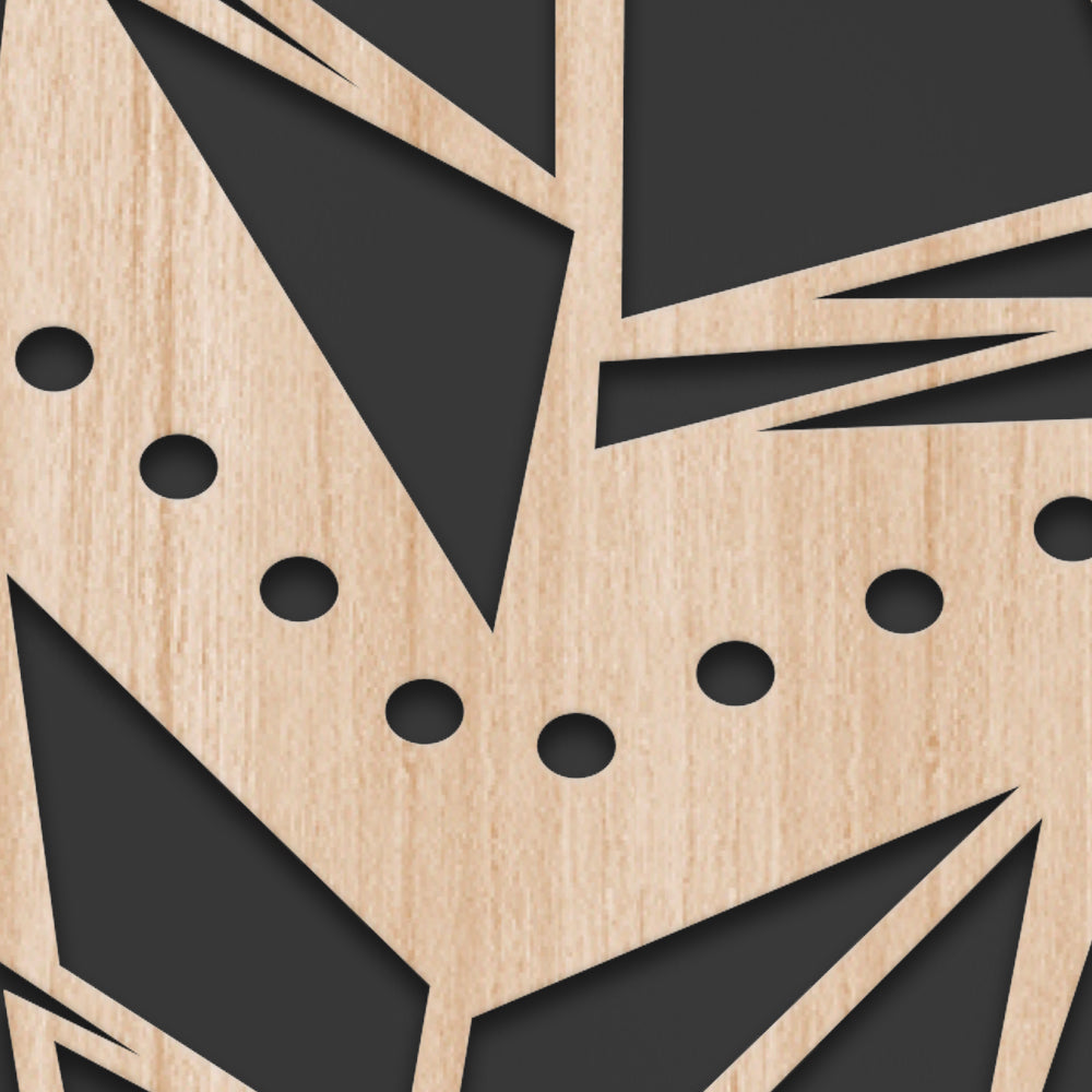 PIUME 100x70 cm - Quadro arredo LASERCUT composito Legno e PVC Misura: 100x70 cm