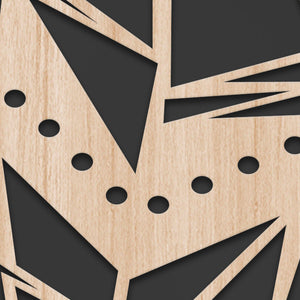 PIUME 100x70 cm - Quadro arredo LASERCUT composito Legno e PVC Misura: 100x70 cm