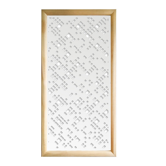 PIXEL - Moduli Decorativi in Legno e PVC Colore: bianco, Misura: 47x94 cm