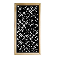 PIXEL - Moduli Decorativi in Legno e PVC Misura: 47x94 cm, Colore: nero