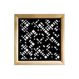 PIXEL - Moduli Decorativi in Legno e PVC Misura: 98x98 cm, Colore: nero