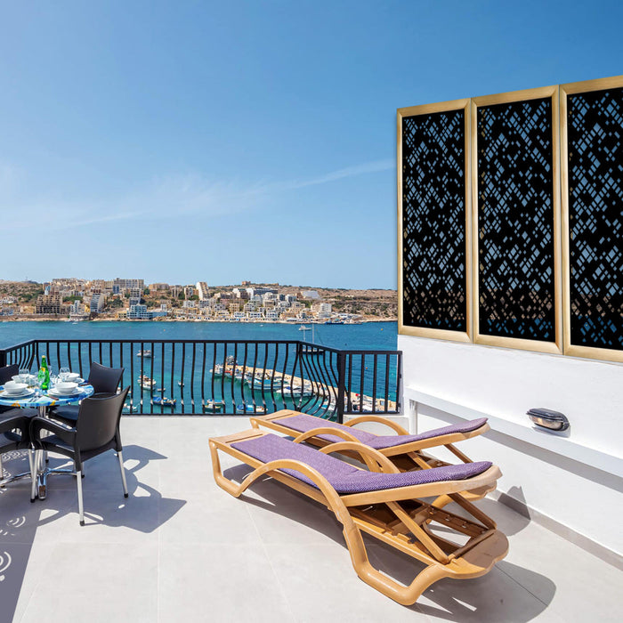 PIXEL - Moduli Decorativi in Legno e PVC Misura: 73x148 cm, Colore: nero