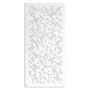 PIXEL - Pannello in PVC traforato - Parasole Misura: 50x150 cm, Colore: bianco