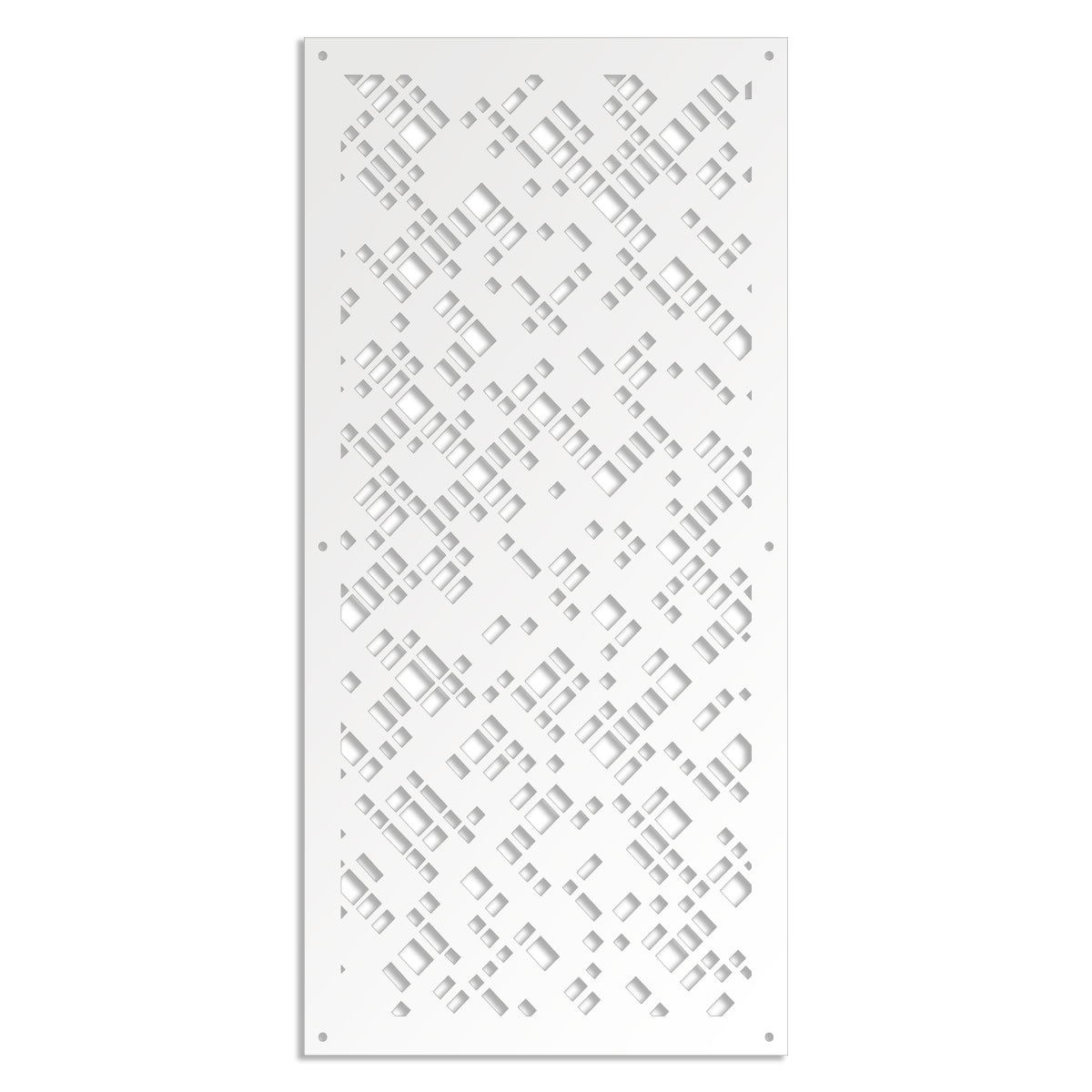 PIXEL - Pannello in PVC traforato - Parasole Misura: 98x198 cm, Colore: bianco