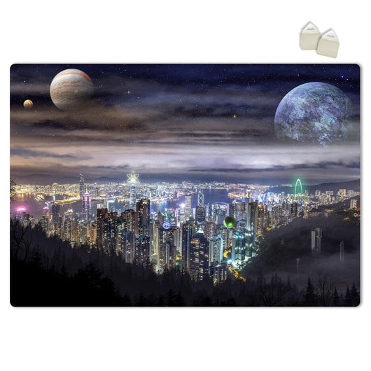 PLANET CITY- POSTER in PVC da 3mm Misura: 70x100 cm