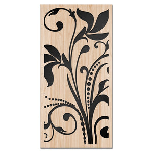 PLANTAE - Quadro arredo LASERCUT composito Legno e PVC Misura: 50x100 cm