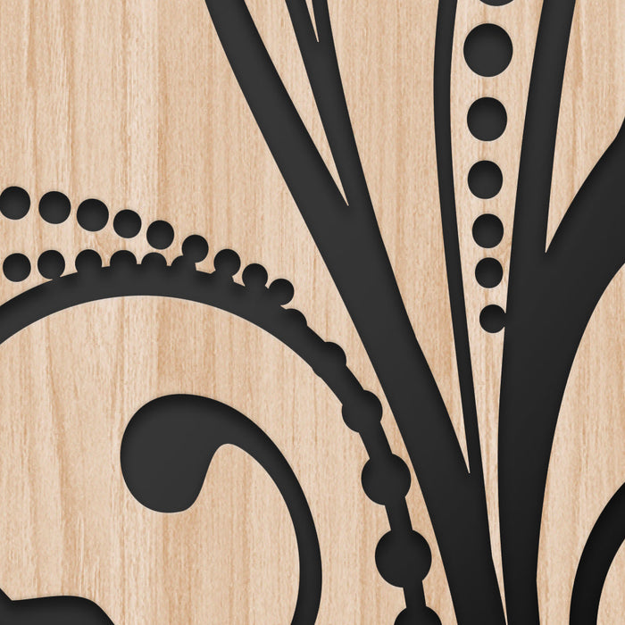 PLANTAE - Quadro arredo LASERCUT composito Legno e PVC Misura: 50x100 cm