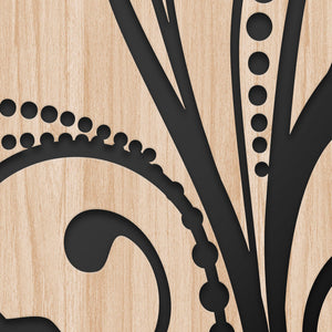 PLANTAE - Quadro arredo LASERCUT composito Legno e PVC Misura: 70x140 cm