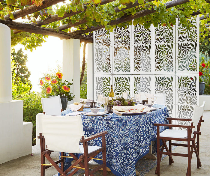 PLANTS - Pannello in PVC traforato - Parasole Colore: bianco, Misura: 50x150 cm