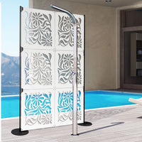 PLANTS - Pannello in PVC traforato - Parasole Misura: 73x73 cm, Colore: bianco