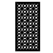 PLENITUDE - Pannello in PVC traforato - Parasole Misura: 98x198 cm, Colore: nero