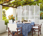 PLENITUDE - Pannello in PVC traforato - Parasole Colore: bianco, Misura: 73x148 cm
