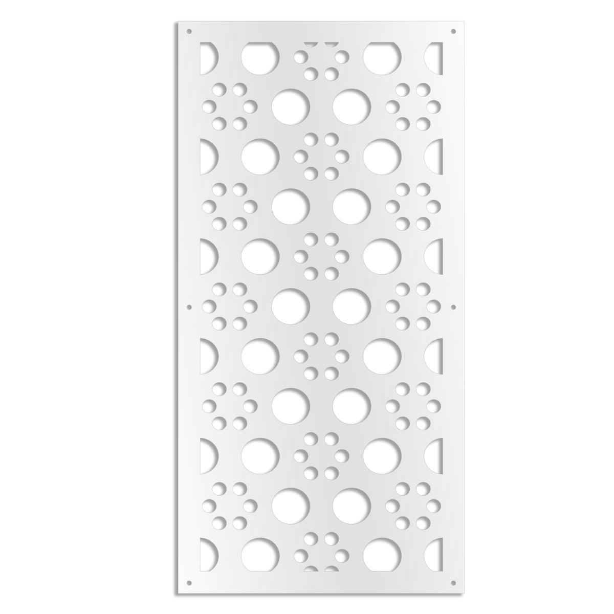 POINTS - Pannello in PVC traforato - Parasole Colore: bianco, Misura: 47x94 cm