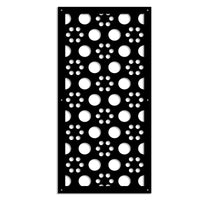 POINTS - Pannello in PVC traforato - Parasole Misura: 50x150 cm, Colore: nero