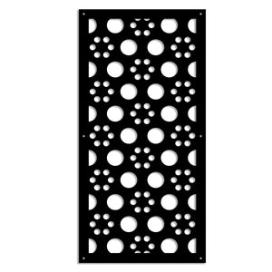 POINTS - Pannello in PVC traforato - Parasole Misura: 50x150 cm, Colore: nero