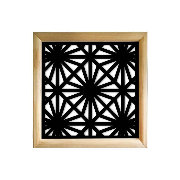 POLESTAR - Moduli Decorativi in Legno e PVC Colore: nero, Misura: 98x98 cm