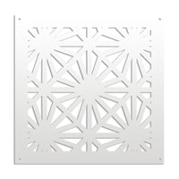 POLESTAR - Pannello in PVC traforato - Parasole Misura: 98x98 cm, Colore: bianco