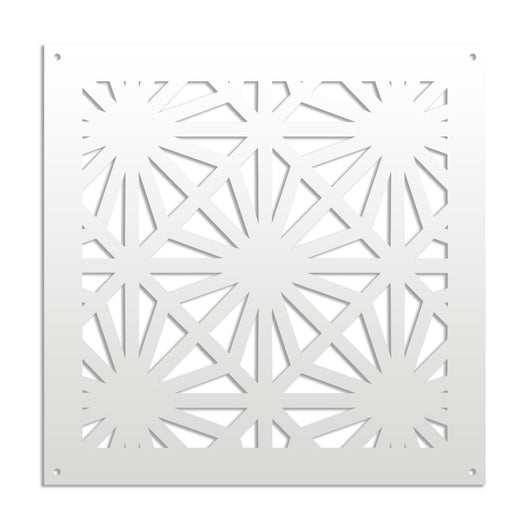 POLESTAR - Pannello in PVC traforato - Parasole Misura: 98x98 cm, Colore: bianco
