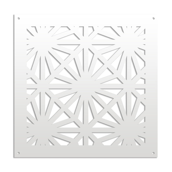 POLESTAR - Pannello in PVC traforato - Parasole Misura: 98x98 cm, Colore: bianco