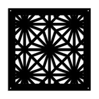 POLESTAR - Pannello in PVC traforato - Parasole Misura: 48x48 cm, Colore: nero