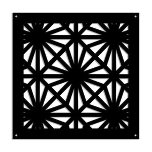 POLESTAR - Pannello in PVC traforato - Parasole Misura: 48x48 cm, Colore: nero