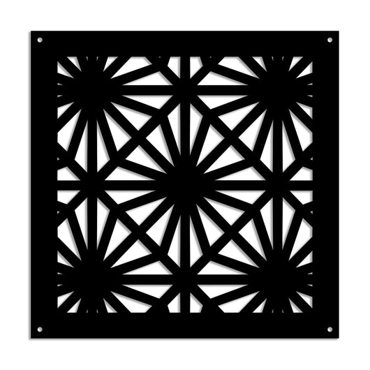 POLESTAR - Pannello in PVC traforato - Parasole Misura: 48x48 cm, Colore: nero