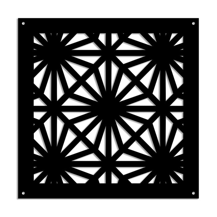 POLESTAR - Pannello in PVC traforato - Parasole Misura: 48x48 cm, Colore: nero