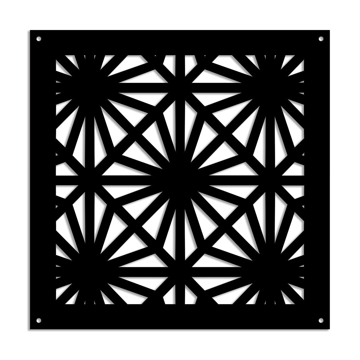 POLESTAR - Pannello in PVC traforato - Parasole Colore: nero, Misura: 73x73 cm