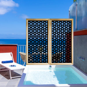 POPSTAR - Moduli Decorativi in Legno e PVC Colore: nero, Misura: 47x94 cm