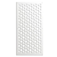 POPSTAR - Pannello in PVC traforato - Parasole Misura: 98x198 cm, Colore: bianco
