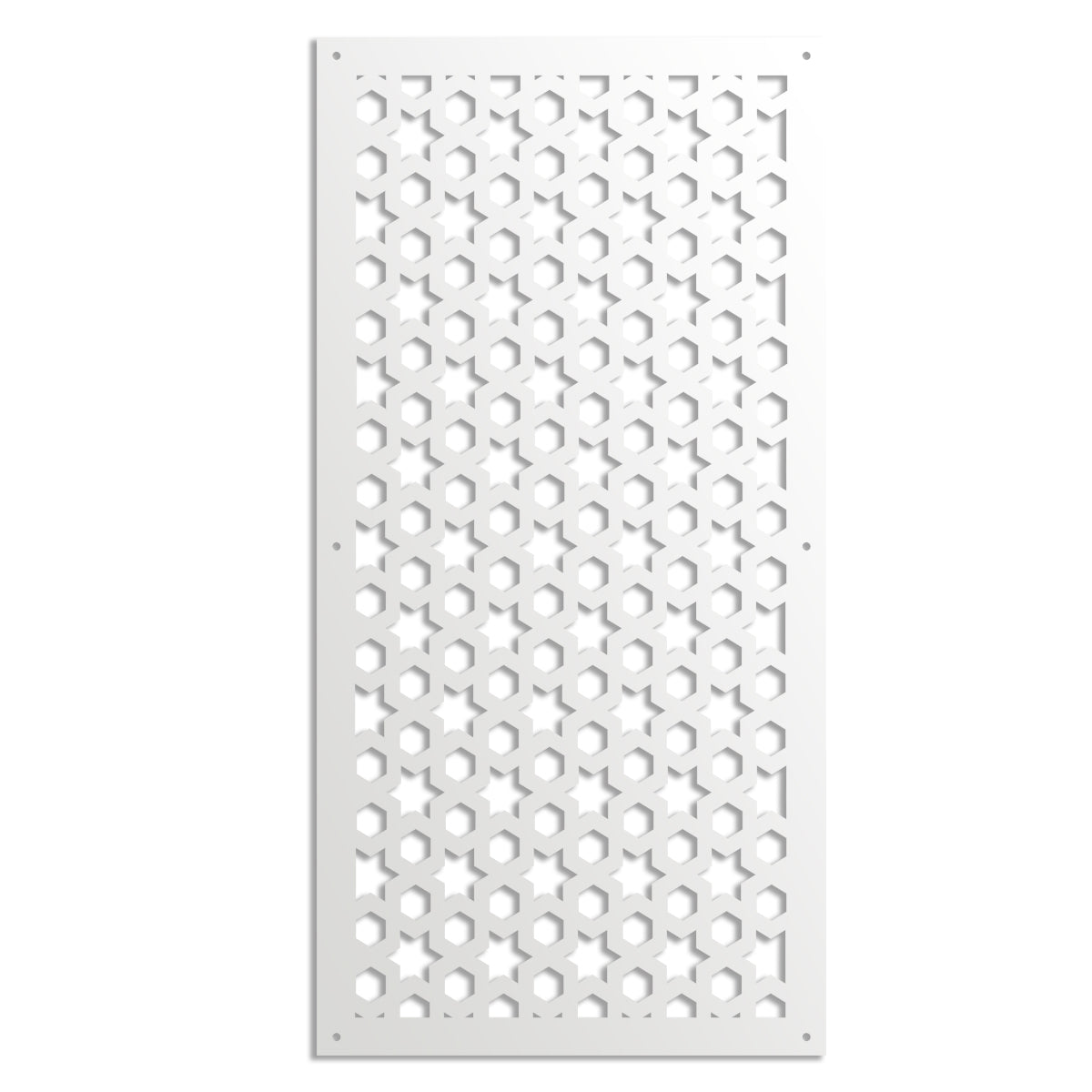 POPSTAR - Pannello in PVC traforato - Parasole Colore: bianco, Misura: 73x148 cm