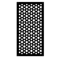 POPSTAR - Pannello in PVC traforato - Parasole Colore: nero, Misura: 73x148 cm