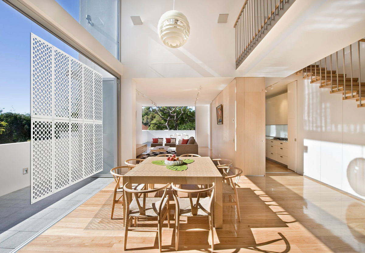 POPSTAR - Pannello in PVC traforato - Parasole Colore: bianco, Misura: 47x94 cm