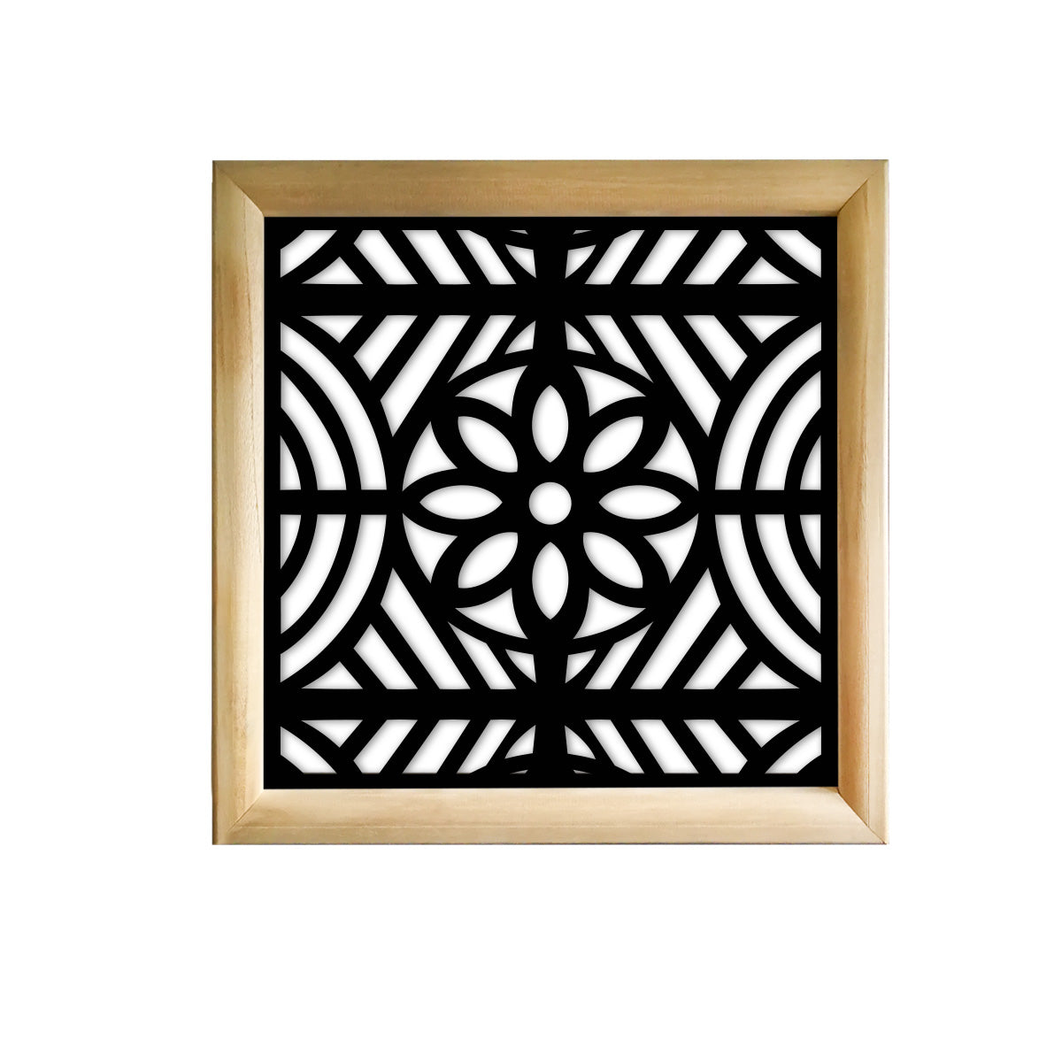 PROVENZA - Moduli Decorativi in Legno e PVC Colore: nero, Misura: 48x48 cm