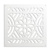 PROVENZA - Pannello in PVC traforato - Parasole Misura: 73x73 cm, Colore: bianco