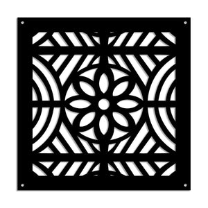 PROVENZA - Pannello in PVC traforato - Parasole Colore: nero, Misura: 48x48 cm