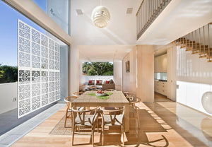 PROVENZA - Pannello in PVC traforato - Parasole Colore: bianco, Misura: 73x148 cm