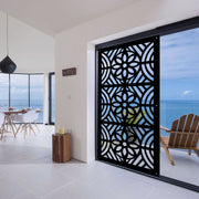 PROVENZA - Pannello in PVC traforato - Parasole Misura: 50x150 cm, Colore: nero