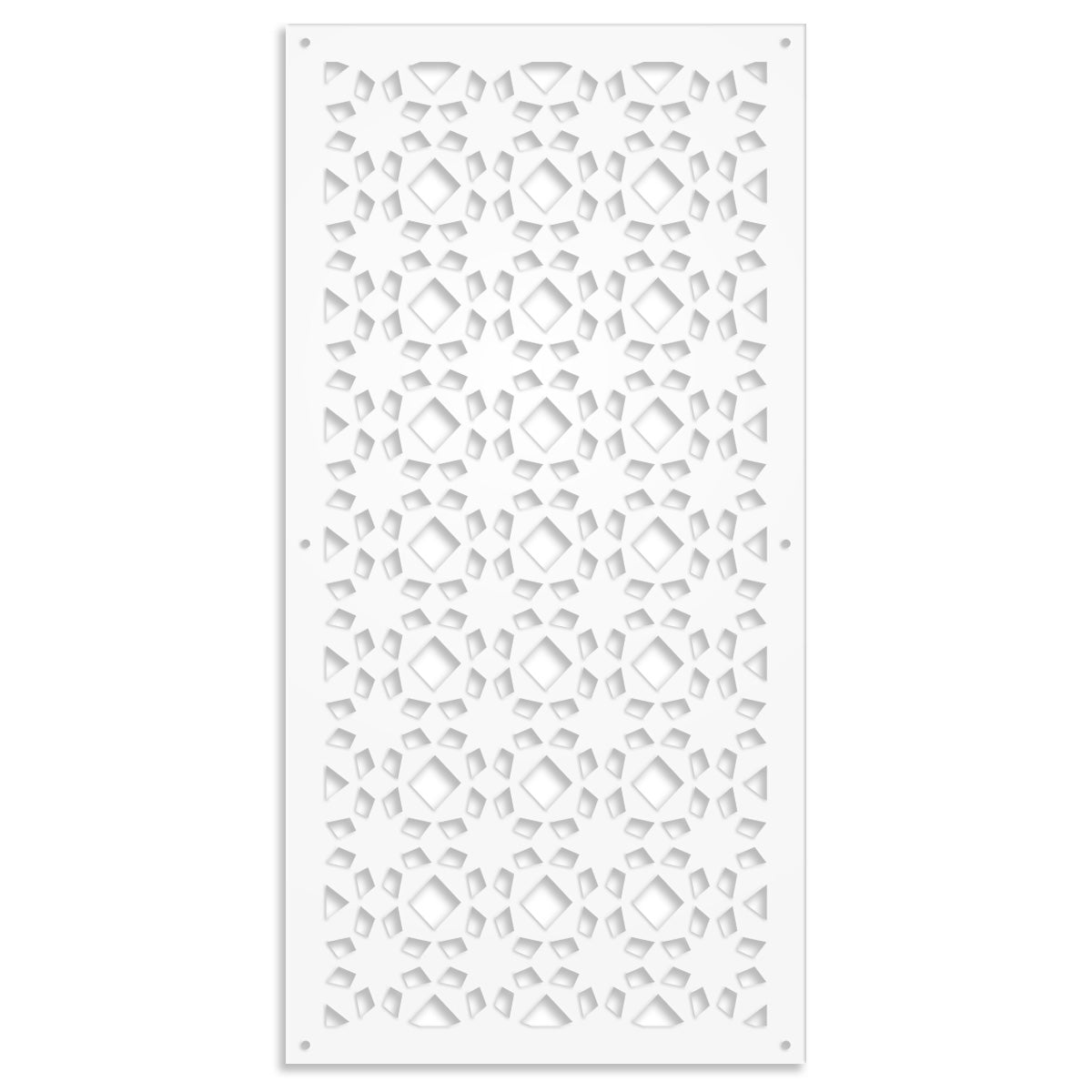 PSYCHEDELIC- Pannello in PVC traforato - Parasole Misura: 73x148 cm, Colore: bianco