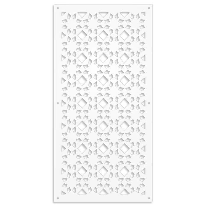 PSYCHEDELIC- Pannello in PVC traforato - Parasole Misura: 73x148 cm, Colore: bianco