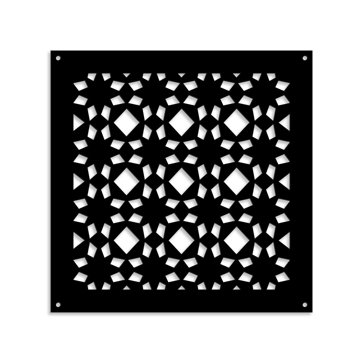 PSYCHEDELIC- Pannello in PVC traforato - Parasole Misura: 98x98 cm, Colore: nero