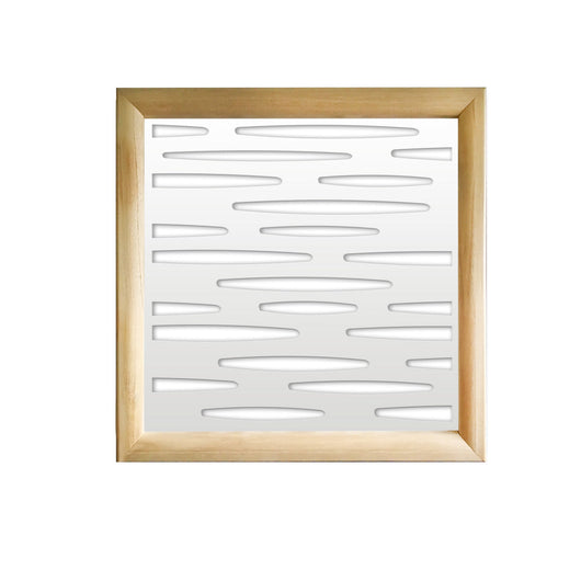 PUDDLE - Moduli Decorativi in Legno e PVC Colore: bianco, Misura: 48x48 cm