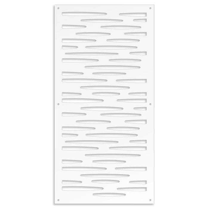 PUDDLE - Pannello in PVC traforato - Parasole Misura: 98x198 cm, Colore: bianco