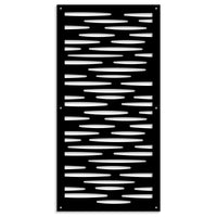 PUDDLE - Pannello in PVC traforato - Parasole Colore: nero, Misura: 50x150 cm