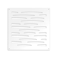 PUDDLE - Pannello in PVC traforato - Parasole Colore: bianco, Misura: 98x98 cm