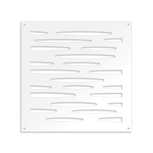 PUDDLE - Pannello in PVC traforato - Parasole Colore: bianco, Misura: 98x98 cm